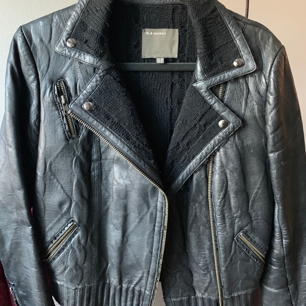 Muubaa Leather Jacket sz 6